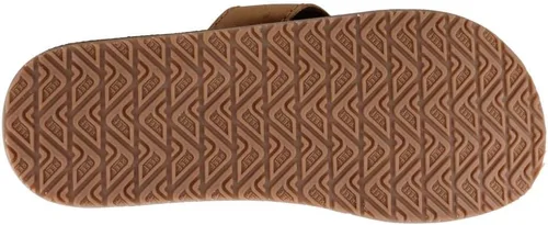 Vista 3 de Reef Chanclas suaves de cuero para hombre, Bronce