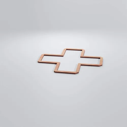 Vista 124 de 7 3/8"W X 7 3/8"H Extra Pequeño Fowler Decorativo Fretwork Madera Paneles De Pared, Aliso