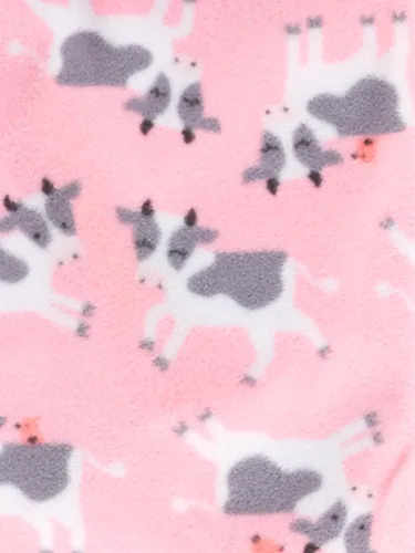 Vista 5 de Simple Joys by Carter's Pijama de poliéster de 4 piezas para niña Bailarina negra/rosa claro/vaca rosada/cisnes
