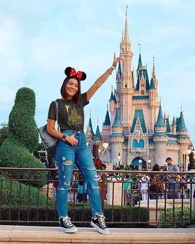 Vista 3 de Camisa mágica para mujer, camiseta mágica del Reino Mágico para vacaciones, camiseta de vacaciones en Castle Believe in The Magic Summer Trip Tops