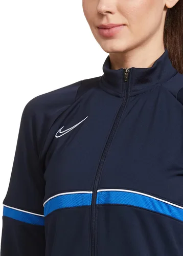 Vista 3 de Nike Chaqueta Dri-FIT Academy Track para mujer, color obsidianablanco, talla L, marino