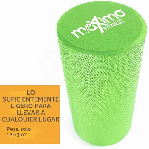 Vista 4 de Maximo Fitness Foam Roller - High Density Exercise Roller for Trigger Point Self Massage, Muscle and Back Roller for Fitness, Physical Therapy, Yoga