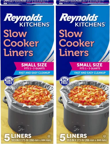 Vista 11 de Reynolds Kitchens - Forro para olla de cocción lenta, tamaño regular (se adapta a 2,8 a 7,6 l), 4 unidades (paquete de 12), total 48