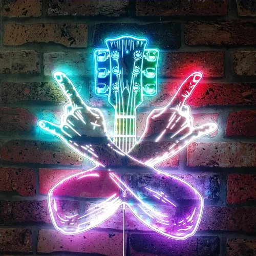 Vista 13 de ADVPRO Grabación en vivo en el aire RGB Dynamic Glam LED Sign - Forma de corte a borde - Decoración de pared inteligente 3D - Iluminación dinámica