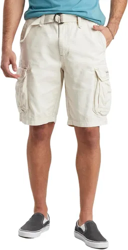 Vista 58 de Unionbay Survivor pantalones cortos de cargo con cinturón para hombre