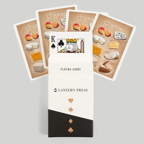 Vista 6 de Lantern Press Variedades de queso (52 cartas de juego, baraja de cartas de tamaño póquer con comodinos)