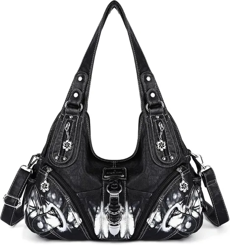 Vista 15 de Angelkiss Hobo Carteras y bolsos para mujeres Bolso de mano para mujeres Carteras grandes Bolsos de hombro diarios Purses, handbags, Handbag