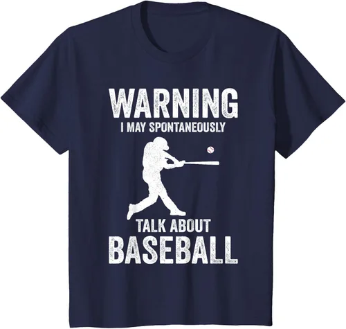Vista 26 de Warning I May Talk About Baseball Player - Camiseta divertida de béisbol