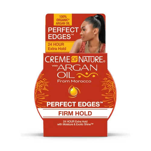 Vista 10 de Creme of Nature Perfect Edges Gel de control de bordes negro, 24 horas de duración con cobertura y brillo de canas, teñido sin descamación, domador