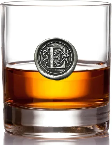 Vista 13 de English Pewter Company - Vaso de whisky antiguo de 11 onzas con inicial de monograma, regalos únicos para hombres, regalos personalizados con tu