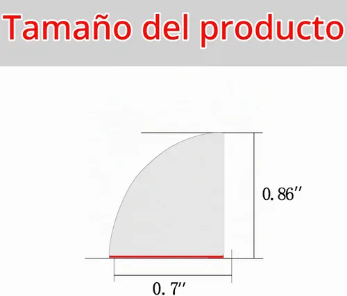 Vista 2 de Moldura Flexible de Cuarto de Círculo, Moldura de Cuarto de Círculo de Goma Despegar y Pegar, Moldura Autoadhesiva para Bañera