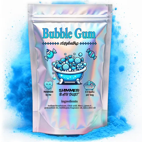 Vista 9 de Bomba de baño brillante de cereza negra en una bolsa - Bombas de baño perfumadas hechas a mano para mujeres, niños y hombres - Bombas de baño