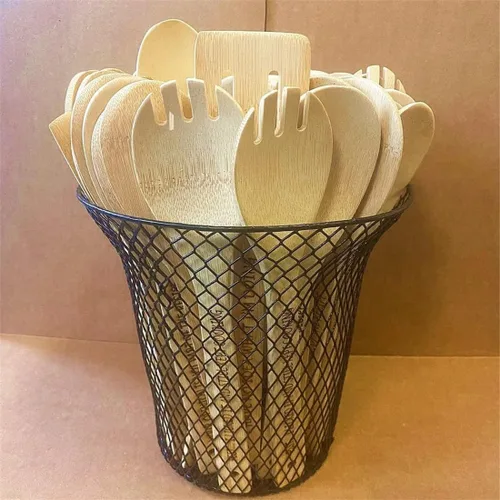 Vista 6 de Divertido juego de cucharas de madera, 6 cucharas de madera para reproducir, cuchara de café de madera grabada con frases divertidas, cucharas