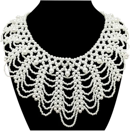 Vista 2 de RBG - Collar de disidencia para mujeres y niñas, blusa desmontable con cuentas de perlas, collar falso, collar femenino de Ruth Bader Ginsburg