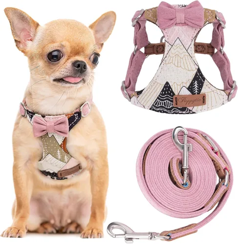 Vista 10 de Arnés sin tirones Puppytie para perro, con correa multifunción, pechera suave y ajustable para mascota, no ahorca, chaleco a prueba de escape, cielo