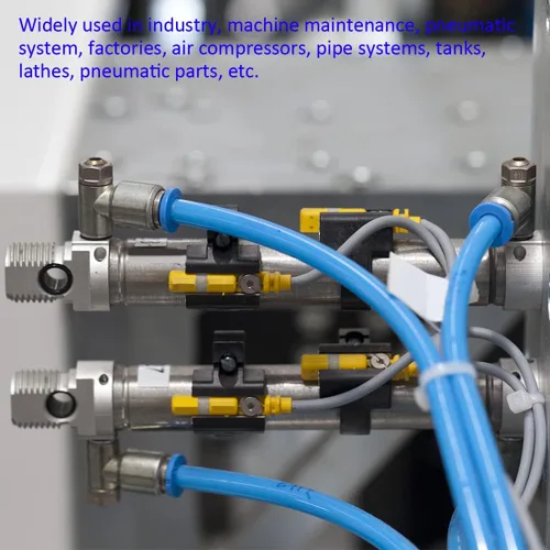 Vista 2 de M METERXITY Paquete de 10 accesorios de aire para conectar codos – Conectores neumáticos de liberación rápida, se aplican a la conexión de tubería