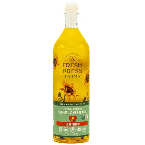 Vista 9 de Fresh Press Farms Aceite de girasol virgen extra prensado en frío, 16.4 onzas líquidas (paquete de 2), alto oleico, cultivado en Georgia, 100% hecho