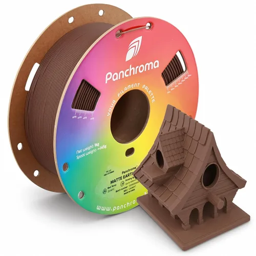 Vista 10 de Polymaker Panchroma - Filamento PLA mate de 0.07 in, 2.2 lbs, madera de Madera mate de doble degradado