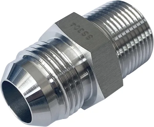 Vista 16 de Adaptador HFS NPT macho a JIC macho, 1/2 pulgada a 1/2 pulgada, 304 SS, 1