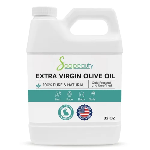 Vista 10 de Soapeauty Aceite de Oliva Virgen Extra Aceite portador 100% puro y natural sin refinar prensado en frío Aceite de masaje y corporal para piel