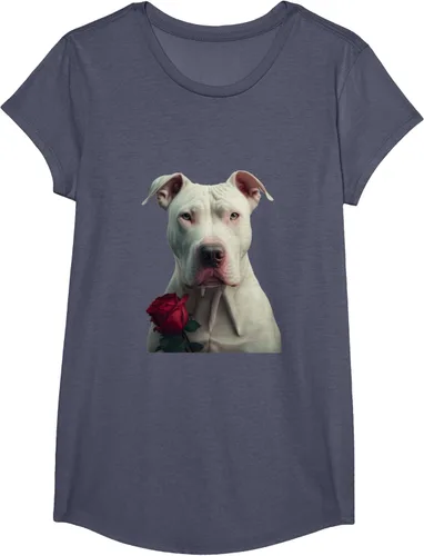 Vista 11 de Dogo Argentino Valentines Day Camiseta, Negro