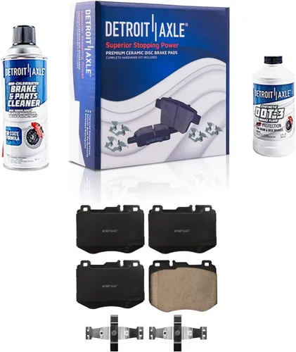 Vista 38 de Detroit Axle - Kit de freno trasero para Chrysler Town & Country Dodge Grand Caravan VW Routan, repuesto de pastillas de freno de cerámica