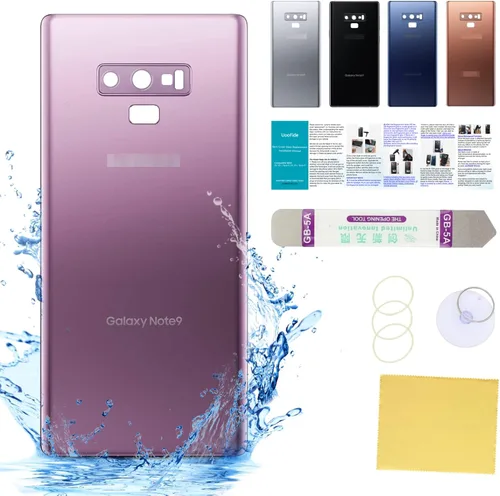 Vista 24 de Compatible con Samsung Galaxy Note 8 - Carcasa trasera de repuesto de cristal de 6.3 pulgadas, SM-N950, todos los portadores con manual de Negro