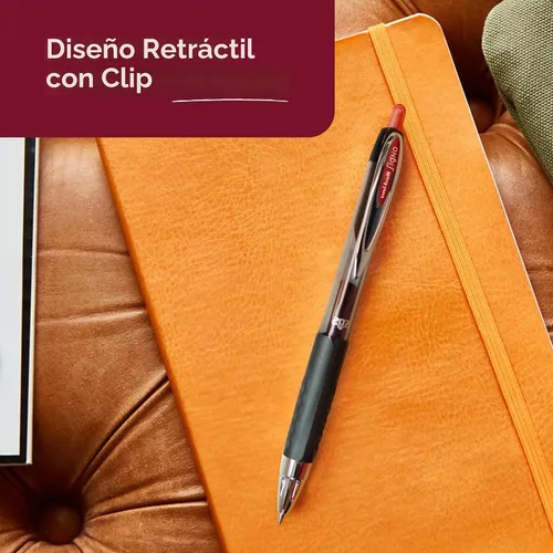 Vista 6 de Uniball™ 207 Bolígrafos de gel, tinta surtida, punta media de 0.03 in, 3 Surtido