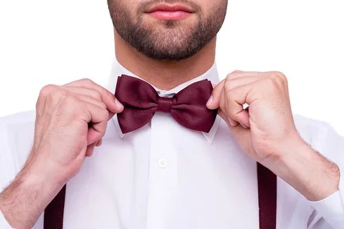 Vista 5 de trilece Pajarita y tirantes para hombres y mujeres, accesorios de traje de boda, juego de corbatines y clips fuertes, regalos de Navidad para hombres