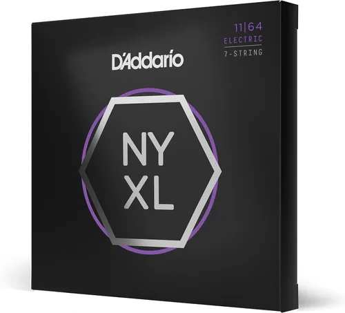 Vista 22 de D'Addario cuerdas para guitarra eléctrica, NYXL niqueladas, NYXL1152, calibre medio/pesado superior 11-52, juego de 6 cuerdas, paquete de 1
