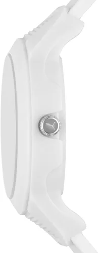 Vista 2 de PUMA Reset V2 - Reloj de silicona con fecha de tres manecillas con logotipo de gato saltando