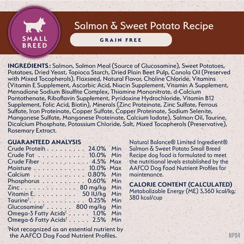 Vista 9 de Natural Balance Ingrediente limitado, salmón y batata, 12 lb
