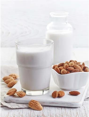 Vista 4 de HIC Kitchen Bolsa de leche de nueces sin blanquear con cierre de cordón, 11 x 9 pulgadas, juego de 2