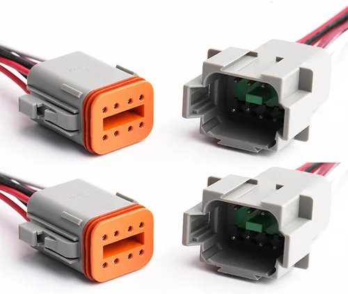 Vista 11 de Paquete de 6 conectores Deutsch DT de 2 pines, conectores eléctricos impermeables macho y hembra, arnés de cableado con cable de 16 AWG