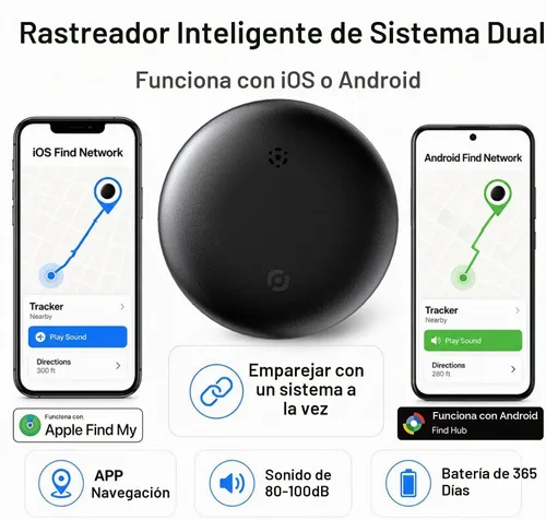 Vista 2 de GPS Tracker para vehículos sin suscripción, sistema dual iOS y Android