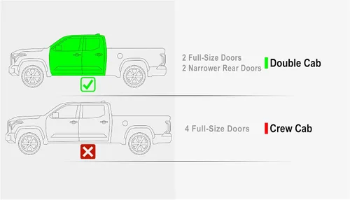 Vista 6 de HD Ridez Estribos de estilo desplegable compatibles con Toyota Tundra 2022-2024 Double Cab