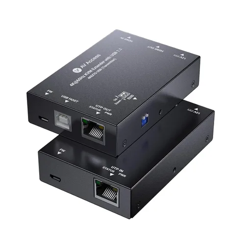 Vista 9 de Extensor USB AV Access con Alimentación por Cable Cat5e/6/6a/7 hasta 196 pies/60m, Extensor USB 2.0 de 4 Puertos por Ethernet, Plug and Play