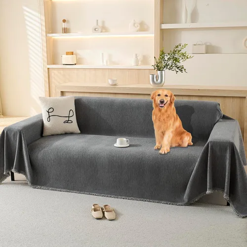 Vista 8 de Funda de sofá 100% impermeable para mascotas, lavable, para sofá de 3-4 cojines, funda para perros, protector de muebles apto para mascotas