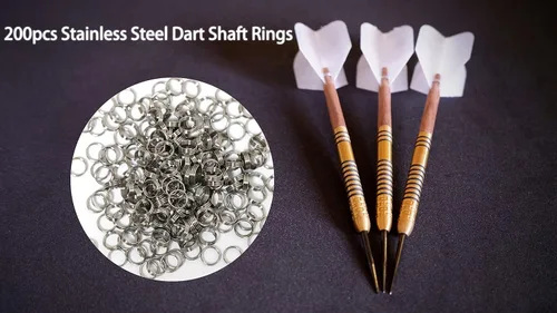 Vista 5 de LeFeng - 200 anillos de acero para dardos y anillos de acero para dardos