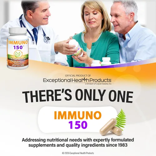 Vista 6 de Immuno 150, suplemento para el sistema inmune, repleto de 70 minerales vegetales, 13 vitaminas esenciales y 68 nutrientes adicionales - 150 cápsulas