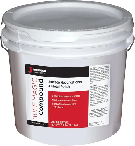 Vista 2 de Shurhold Buff Magic Compound - Ultimate Restoration for Oxidation & Rust Buffing & Polishing Pads for Metal & Gelcoat