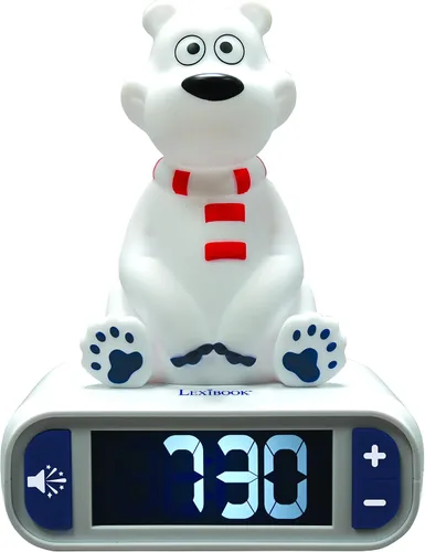 Vista 26 de LEXiBOOK, Vengadores de Marvel, Reloj despertador con luz nocturna de Los Vengadores, Sonidos y melodías, Pantalla LCD retroiluminada, Luminoso