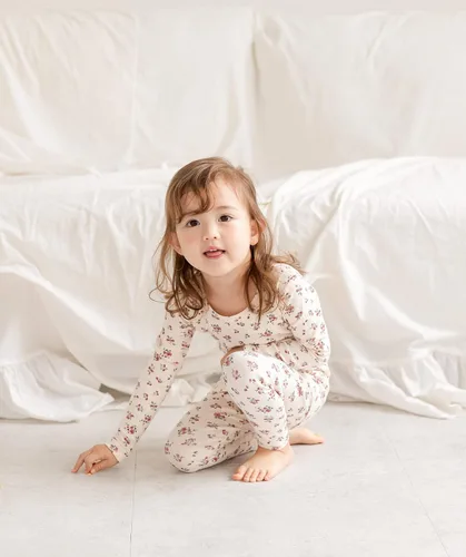 Vista 206 de AVAUMA Conjunto de pijama de algodón para bebés y niñas de 6 meses a 7 años