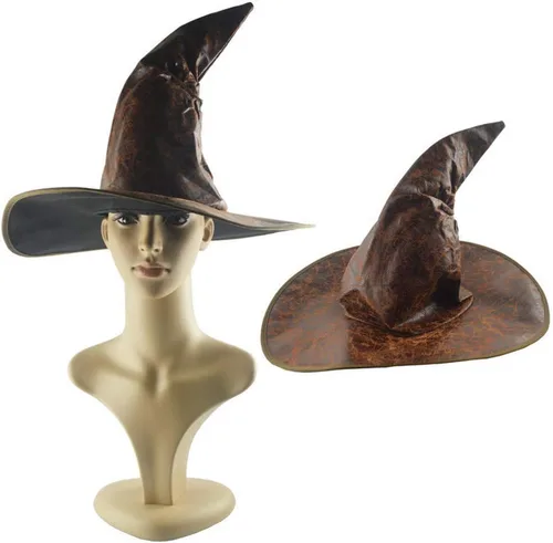 Vista 2 de Bokeley - Sombreros para disfraz de bruja grande para mujer para Halloween accesorio para fiesta