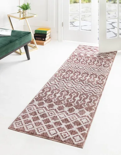 Vista 9 de Unique Loom Eco Trellis Collection - Alfombra de área, nativa (rectangular 2 pies 0 pulgadas x 3 pies 0 pulgadas, gris carbón/azul claro)