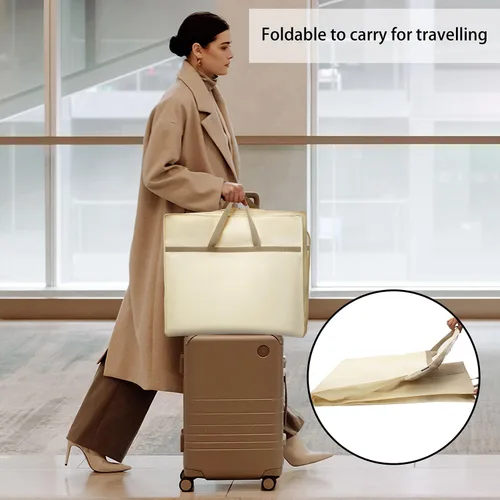 Vista 7 de ANZORG Bolsa de vestido de novia de 70 pulgadas para vestidos largos, bolsa de ropa de viaje para baile de graduación, vestido de noche, enagua