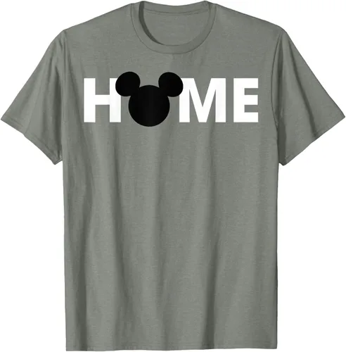 Vista 31 de Disney Mickey And Friends Mickey Silhouette Home - Camiseta, gris, S Gris Oscuro