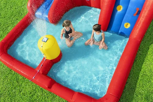 Vista 4 de H2OGO! AstroSplash - Parque acuático inflable para niños con soplador resistente Ondas de cascada