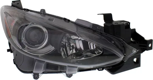Vista 4 de Evan Fischer Faro delantero del lado del conductor y del pasajero para Mazda 3 2014-2016 también se adapta a 3 halógenos deportivos con bombilla(s)
