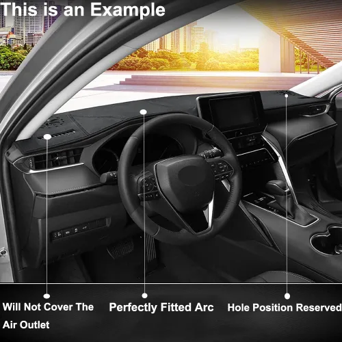 Vista 5 de Alfombrilla para Toyota Land Cruiser Prado J120 2003-2009 Pantalla baja de conducción derecha tablero cubierta tablero tablero pad alfombra alfombra